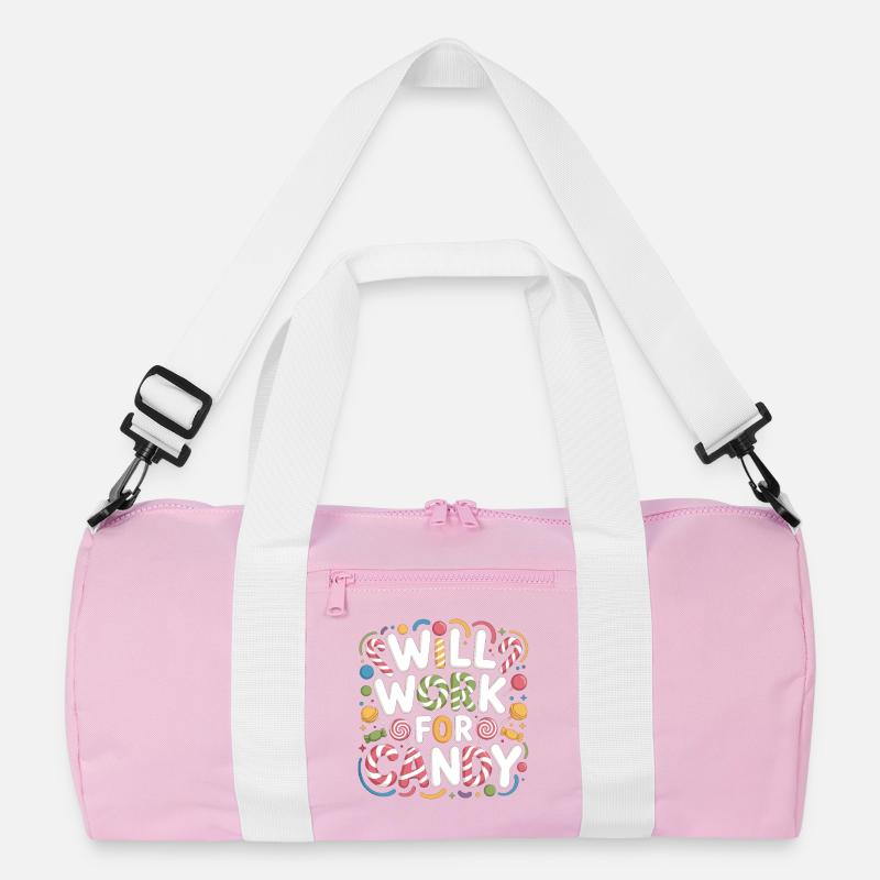 Will Work for Candy – Süßes Kinder Süßigkeiten Recycelte Duffel Bag