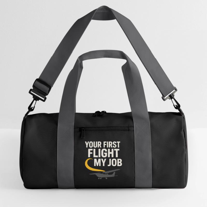 Flight Instructor Cfi Pilot Aviation Instructor Recycled Duffel Bag