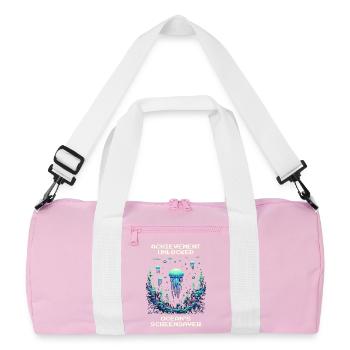Achievement: Ocean Screensaver - Recycled Duffel Bag - pink/white - Front