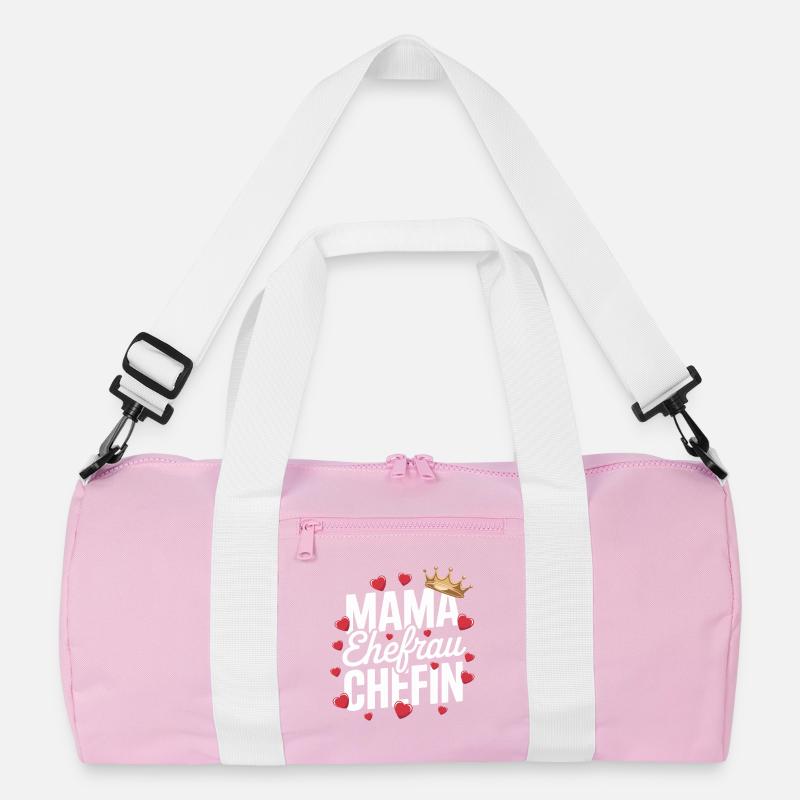  Mama Ehefrau Chefin Krone Herzen Spruch Muttertag Recycelte Duffel Bag