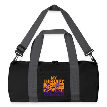 Clay pigeon shooting Target shooting - Recycled Duffel Bag - black/graphite grey - Front