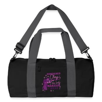 Clay Pigeon Shooting Powdered Clay - Recycled Duffel Bag - black/graphite grey - Front