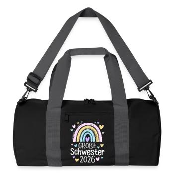 Big Sister 2026 Rainbow - Recycled Duffel Bag - black/graphite grey - Front