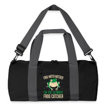Frog Catcher Frog Match Matcher Frog - Recycled Duffel Bag - black/graphite grey - Front