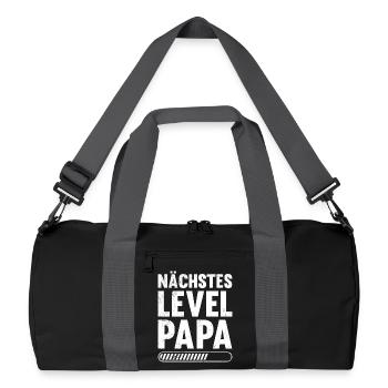 Gamer NEXT LEVEL DAD Funny - Recycled Duffel Bag - black/graphite grey - Front