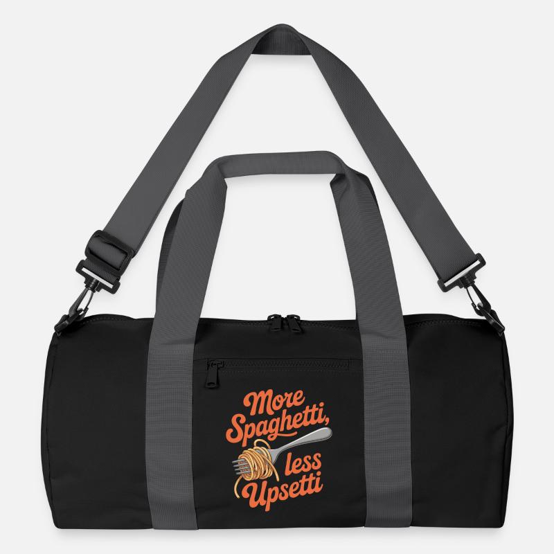 More Spaghetti Less Upsetti Recycelte Duffel Bag