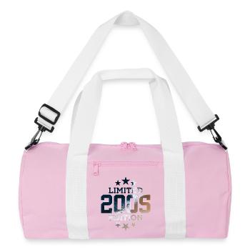 ÉDITION LIMITÉE 21E ANNIVERSAIRE 2005 - Sac de sport recyclé - rose/blanc - Devant