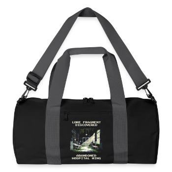 Lore gefunden: Verlassener Klinikflügel | Urban  - Recycelte Duffel Bag - Schwarz/Graphitgrau - Vorne