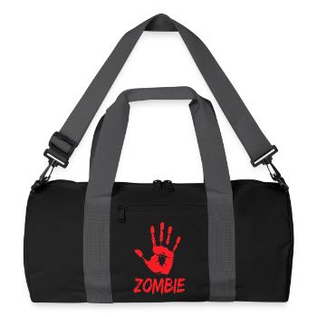 Zombie Hand Halloween Apokalypse - Recycelte Duffel Bag - Schwarz/Graphitgrau - Vorne