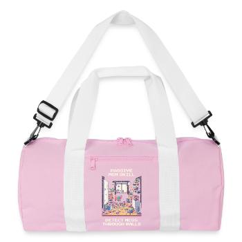 Mommy Skill: Locating Chaos Through Walls | Household - Recycled Duffel Bag - pink/white - Front