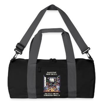 Mommy Skill: Locating Chaos Through Walls | Household - Recycled Duffel Bag - black/graphite grey - Front