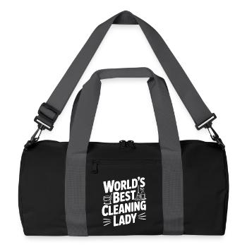 World’s Best Cleaning Lady - Recycled Duffel Bag - black/graphite grey - Front