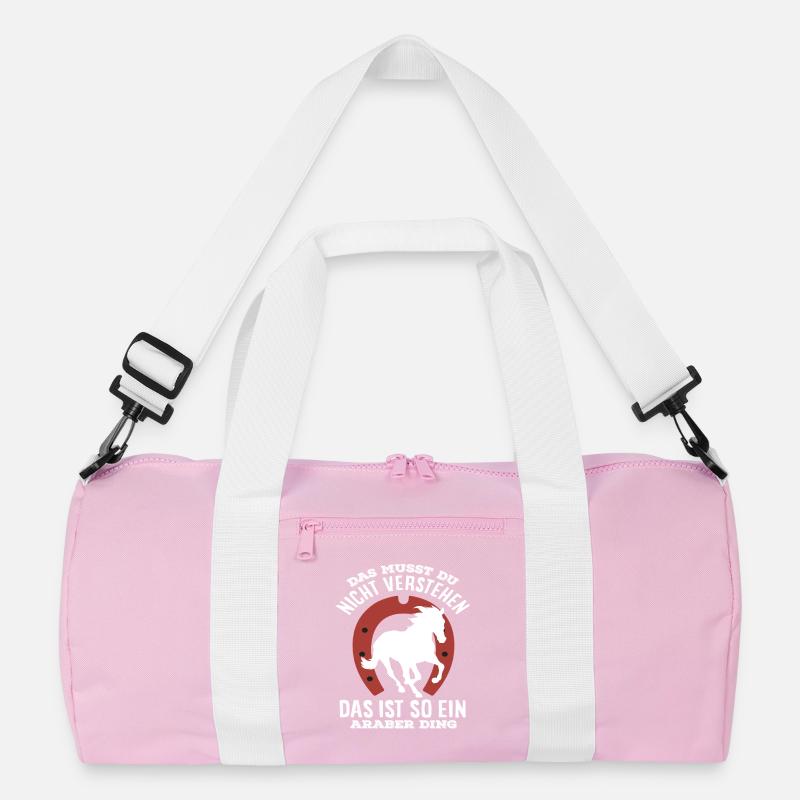 Pferdemädchen Reiten Ponyfans Reiter Araber Ding Recycelte Duffel Bag