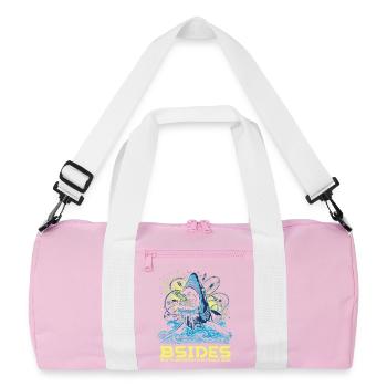 Shark bat BSIDES Perth 2025 - Sac de sport recyclé - rose/blanc - Devant