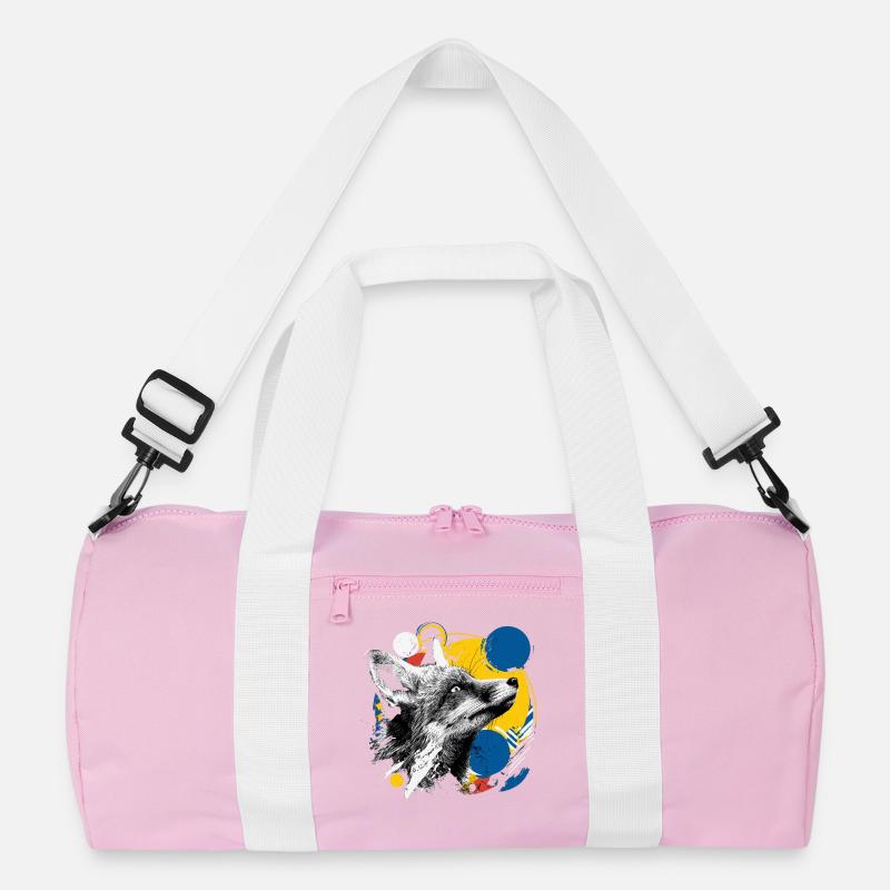 Artistic fox nature lover Recycled Duffel Bag