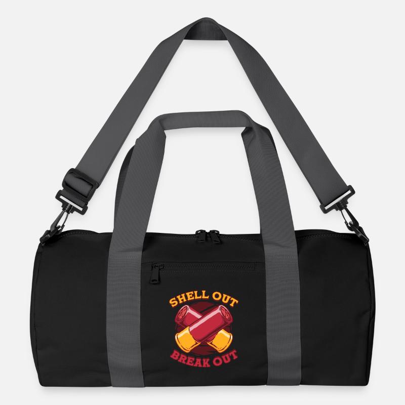 Clay Pigeon Shooting Shell Out Break Out Recycled Duffel Bag