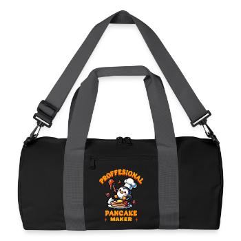 Gaufres fraîches Cadeau drôle - Sac de sport recyclé - noir/gris graphite - Devant