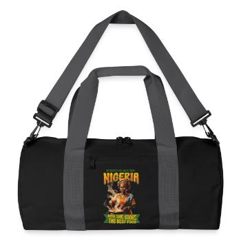 Belle-mère nigériane Nigeria - Sac de sport recyclé - noir/gris graphite - Devant