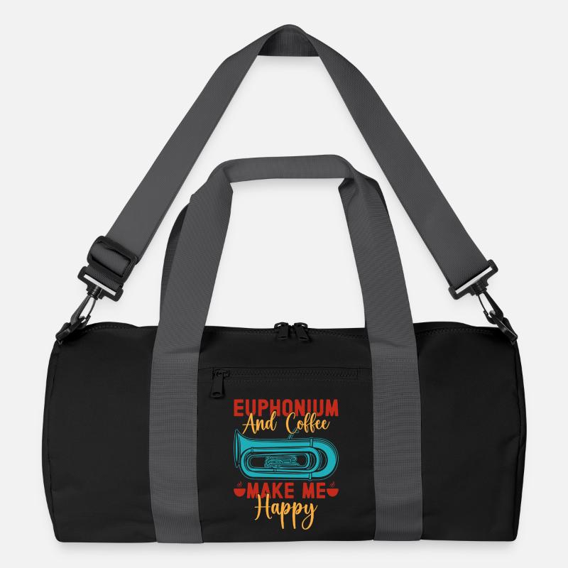 Euphonium Coffee Make Me Happy Baritone Marching Recycelte Duffel Bag