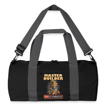 Building Blocks Kids Brick Builder - Recycled Duffel Bag - black/graphite grey - Front