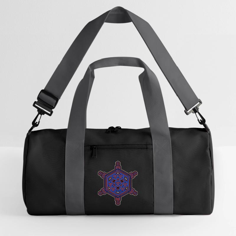 Expérience d’évolution fractale Motif hexagone étoile Sac de sport recyclé