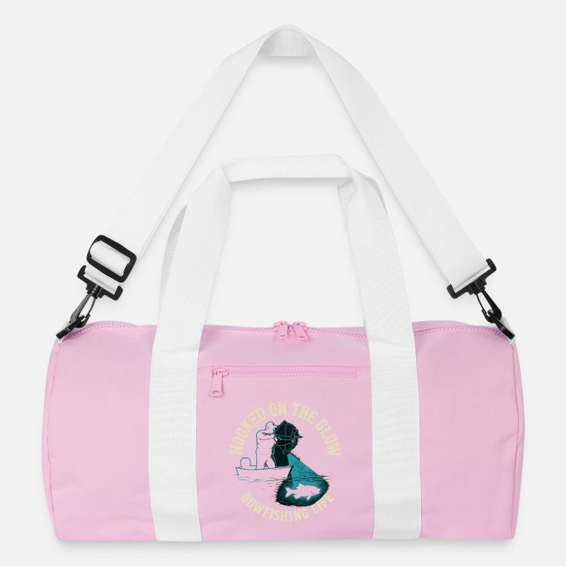 Hooked On The Glow Bowfishing Abenteuer Recycelte Duffel Bag