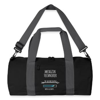 Medizintechniker Medizintechnik Studium Beruf - Recycelte Duffel Bag - Schwarz/Graphitgrau - Vorne