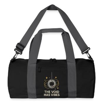Nothing Matters Nihilism Absurd Humor - Recycled Duffel Bag - black/graphite grey - Front