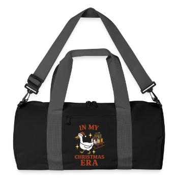 Weihnachtsgans in meiner Weihnachtsära Spaß - Recycelte Duffel Bag - Schwarz/Graphitgrau - Vorne