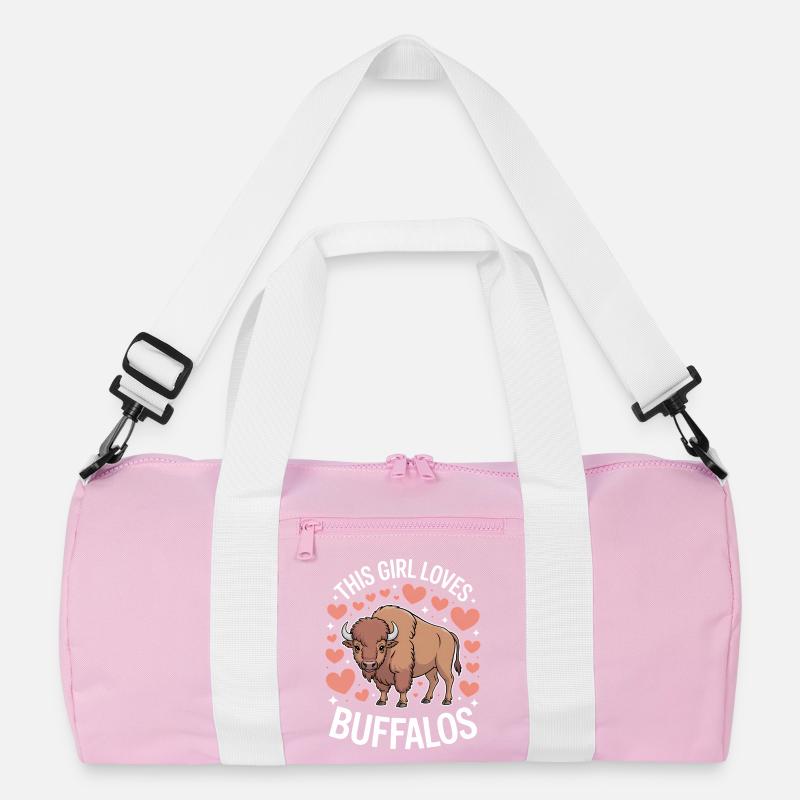 Büffel Spruch Mädchen Lustiges Büffel Geschenk Recycelte Duffel Bag