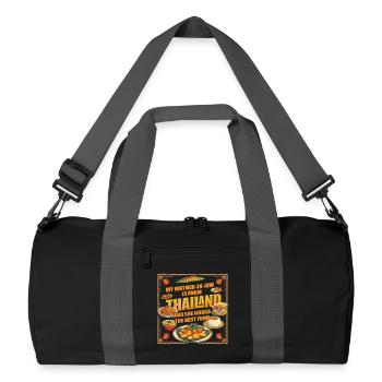 Thailändische Schwiegermutter Thailand - Recycelte Duffel Bag - Schwarz/Graphitgrau - Vorne