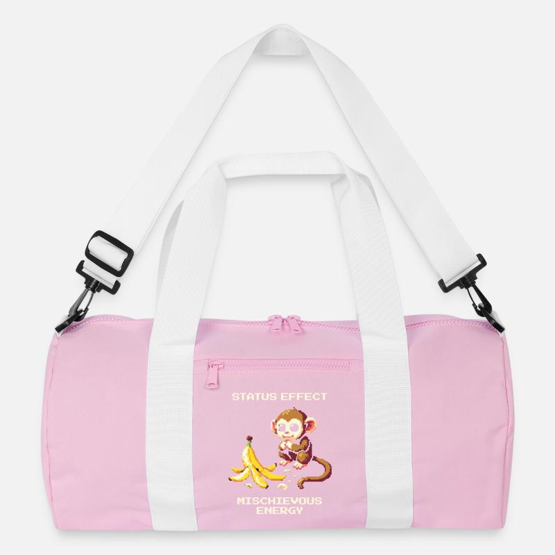 Status Effect: Mischievous Energy | Monkey joke Recycled Duffel Bag