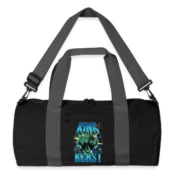 King of Beasts Blitz - Recycled Duffel Bag - black/graphite grey - Front