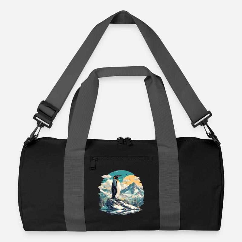 Pinguine Pinguin - Recycelte Duffel Bag - Schwarz/Graphitgrau