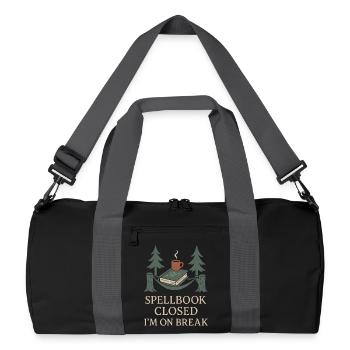 Booktok Fantasy Bookish Humor Geschenk Für - Recycelte Duffel Bag - Schwarz/Graphitgrau - Vorne