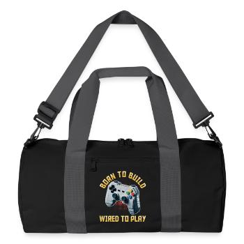 Building Blocks Gamer Gaming Brick Builder - Recycled Duffel Bag - black/graphite grey - Front