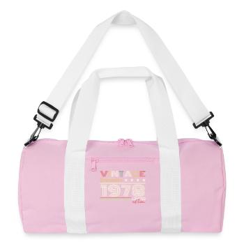 Cadeau Décembre 1978 - Sac de sport recyclé - rose/blanc - Devant