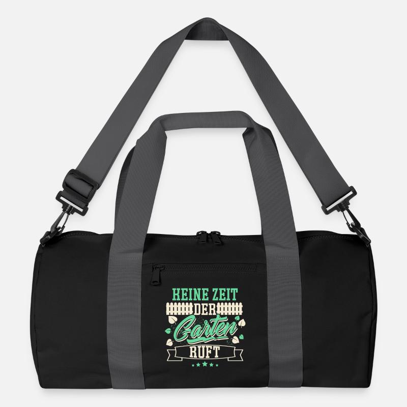 Garten Schrebergarten - Recycelte Duffel Bag - Schwarz/Graphitgrau