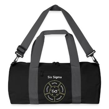 Six Sigma Process Define Measure - Recycled Duffel Bag - black/graphite grey - Front