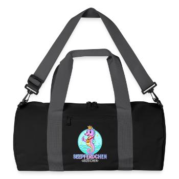 Seahorse Badge with Gradient - Recycled Duffel Bag - black/graphite grey - Front