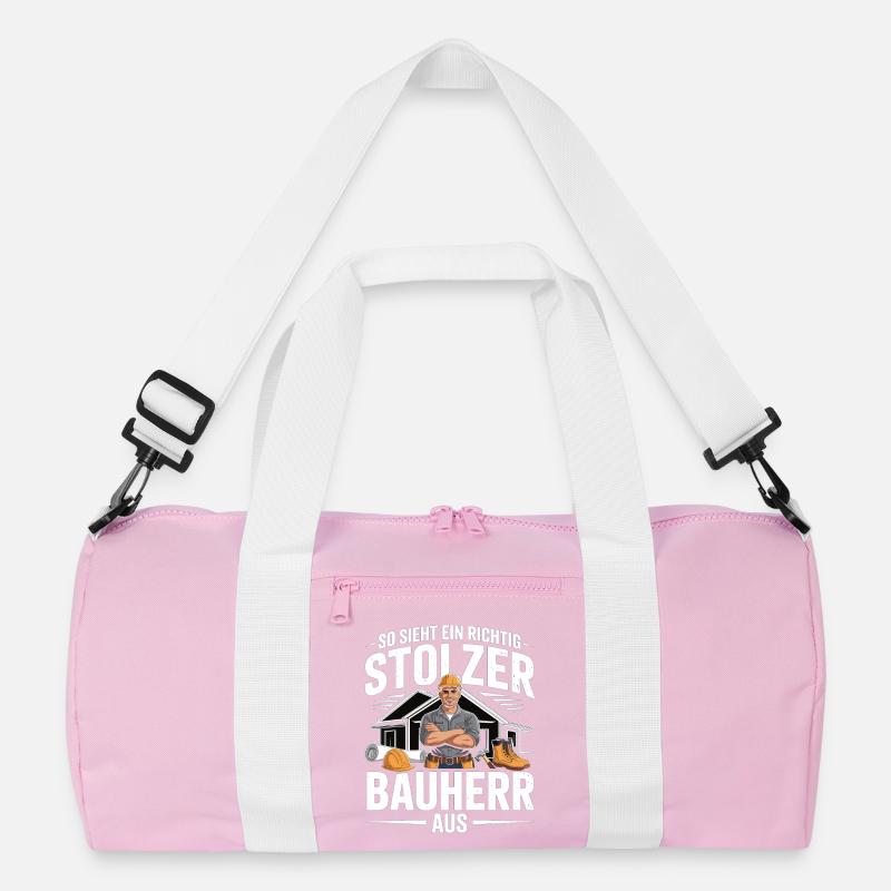 Proud Builder – House Building Gift for Men Recycled Duffel Bag