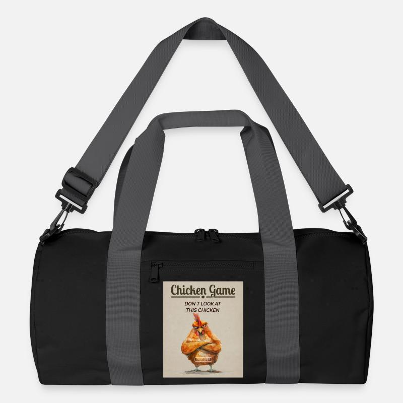 Funny Chicken Game – Don’t Look at This Chicken Recycelte Duffel Bag