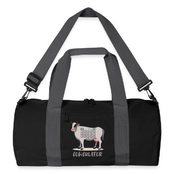 Mathe Mathematik Lehrer Spruch Mathelehrer Lustig - Recycelte Duffel Bag - Schwarz/Graphitgrau - Vorne