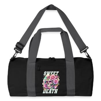 Fleurs Crâne Beauté Floraison - Sac de sport recyclé - noir/gris graphite - Devant