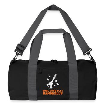 Les gars cool jouent des cloches - Sac de sport recyclé - noir/gris graphite - Devant
