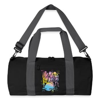 Bob Team Anschieber Bob - Recycelte Duffel Bag - Schwarz/Graphitgrau - Vorne