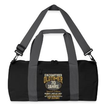 70 ans Unique Classique 70e anniversaire - Sac de sport recyclé - noir/gris graphite - Devant