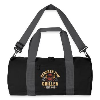 Born for grilling since 1985 - Recycled Duffel Bag - black/graphite grey - Front