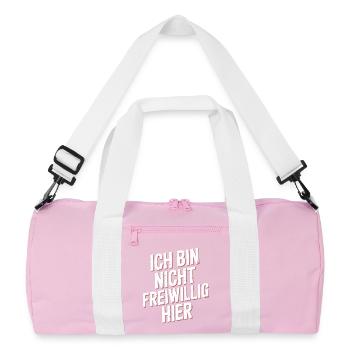 Je ne suis pas là volontairement anti Smalltalk Office - Sac de sport recyclé - rose/blanc - Devant