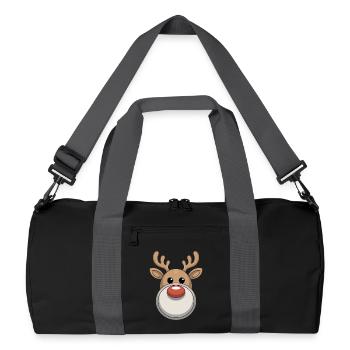 Reindeer Ugly Christmas - Recycled Duffel Bag - black/graphite grey - Front